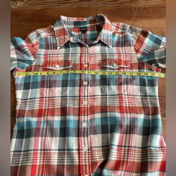 🟨🟩Patagonia Organic Cotton Flannel sz 12 🟩🟧 - Picture 8 of 8